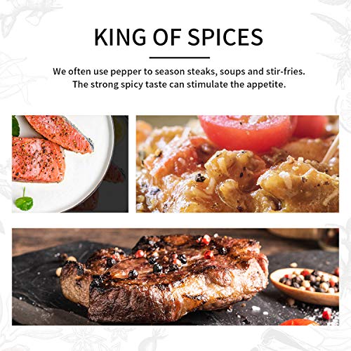 Soeos Organic Ground Black Pepper, Black Pepper Powder, Ground B