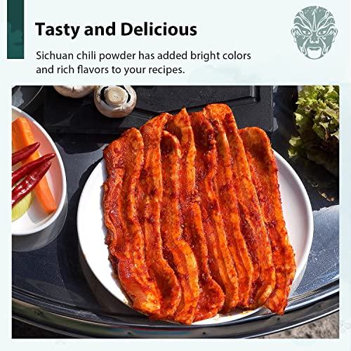 Soeos Premium Sichuan Chili Powder 8oz226g,All Natural,Asian C...