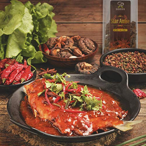 Soeos Star Anise Seeds Anis Estrella, Whole Chinese Star Anise