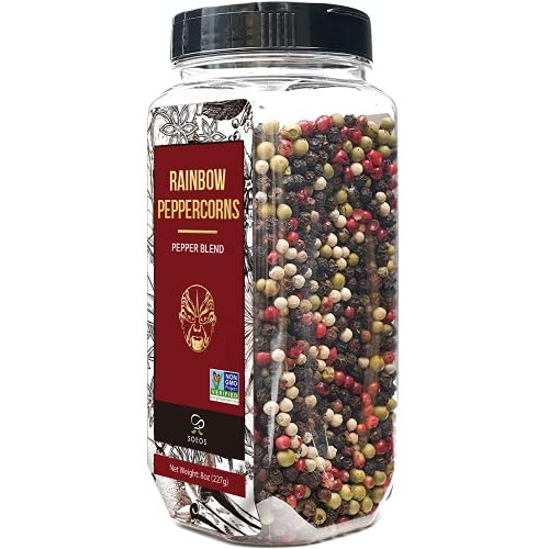 Soeos Whole Black Peppercorn Mix 8Oz, Black Pepper Mix For Gri