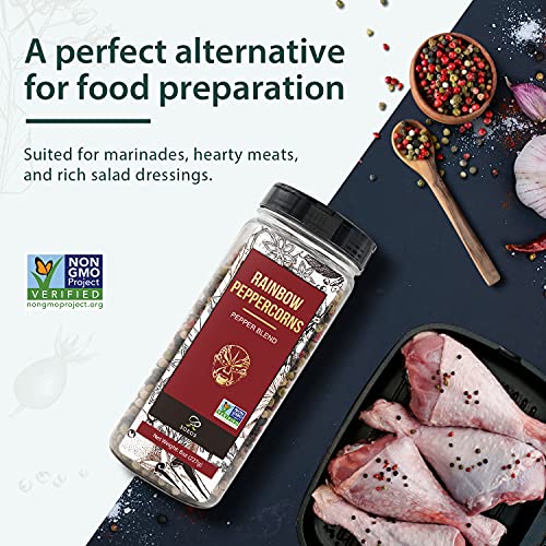 Soeos Whole Black Peppercorn Mix 8Oz, Black Pepper Mix For Gri
