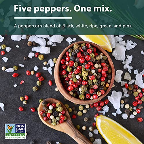 Soeos Whole Black Peppercorn Mix 8Oz, Black Pepper Mix For Gri