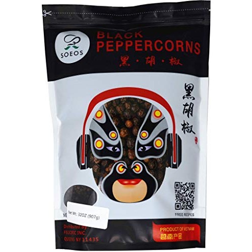 Soeos Whole Black Peppercorns 32 Ounce, Black Peppercorns For