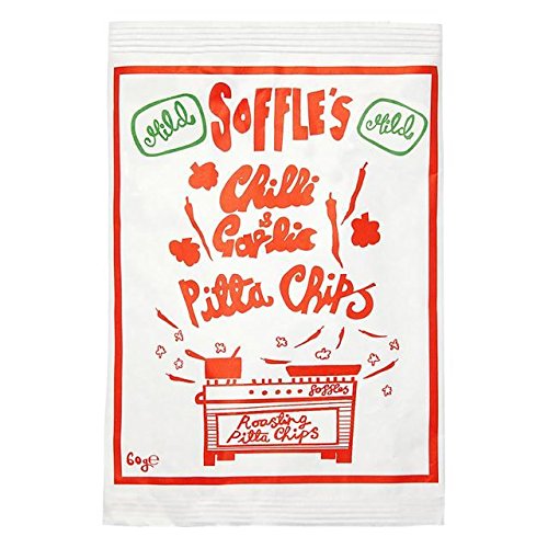 Soffles Pitta Chips Chilli &Amp; Garlic Mild Classic Bag - 60G 0.13