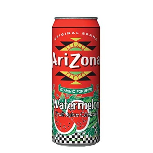 Arizona Watermelon Fruit Juice Cocktail, 23 Fl Oz Tall Cans Pac