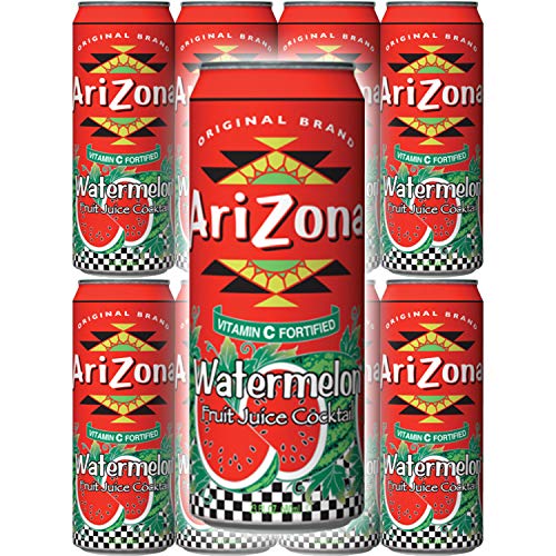 Arizona Watermelon Fruit Juice Cocktail, 23 Fl Oz Tall Cans Pac