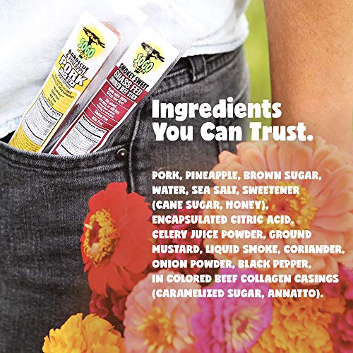 Barbecue And Pineapple Natural Pork Meat Sticks, Smoked Meat Sti