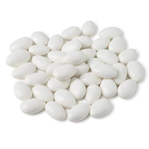 White Jordan Almonds Wedding Shower Party Favor Premium Fine Can