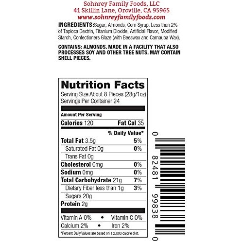 White Jordan Almonds Wedding Shower Party Favor Premium Fine Can