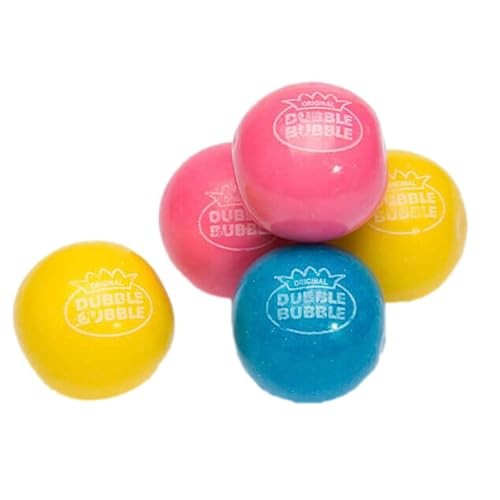 Dubble Bubble Cotton Candy and Fruit Flavored Gum Balls 2 Bags B...