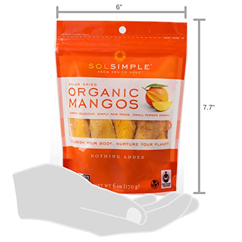 Sol Simple Solar Dried Mango Snack, Ethical Trade From Nicaragua