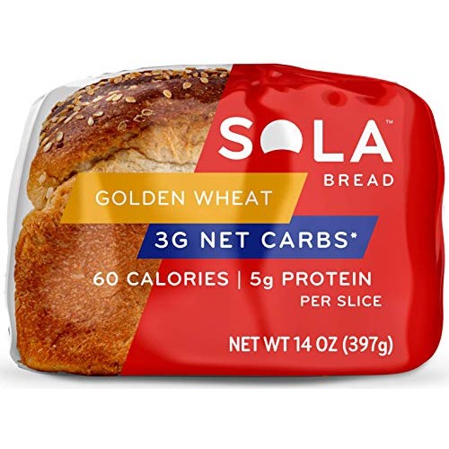 Sola Golden Wheat Bread – Low Carb, Low Calorie, Reduced Sugar,