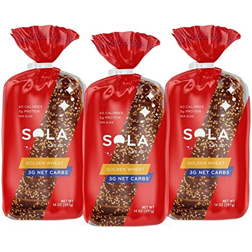 Sola Golden Wheat Bread – Low Carb, Low Calorie, Reduced Sugar,