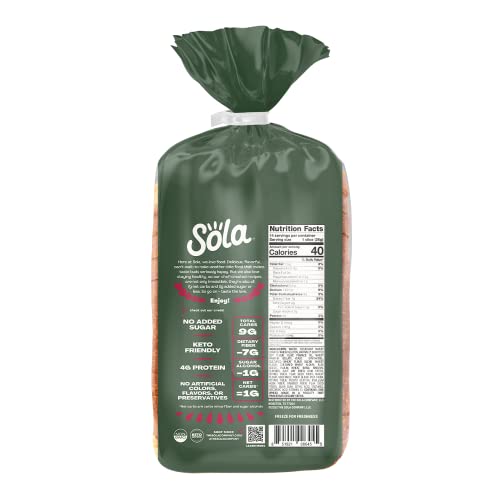 Sola Keto Bread, Deliciously Seeded Case of 6