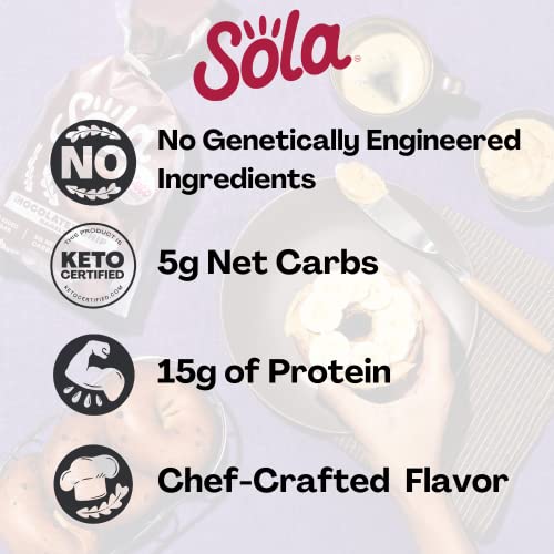 SOLA Low Carb & Keto Friendly Bagels, Chocolately Chip - 5g Net ...