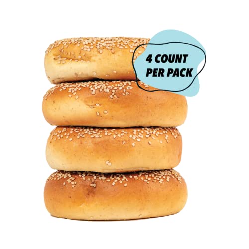 SOLA Low Carb & Keto Friendly Bagels, Sesame - 6g Net Carbs & 19...