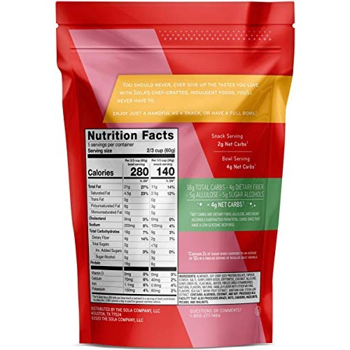 Sola Strawberry Vanilla Granola, 11 Oz