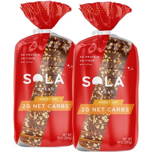 Sola Sweet Oat Bread – Low Carb, Low Calorie, Reduced Sugar, 5G