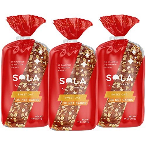 Sola Sweet Oat Bread – Low Carb, Low Calorie, Reduced Sugar, 5G