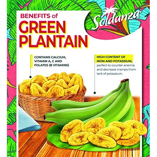 Soldanza Plantain Chips, Lightly Salted, 2.5 Oz Pack Of 24