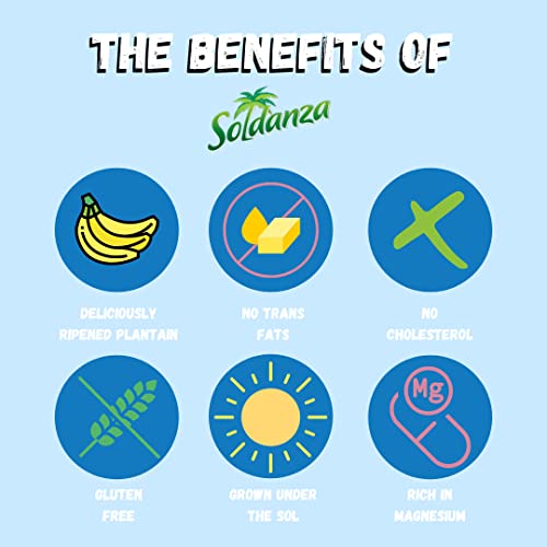 Soldanza Plantain Chips, Lightly Salted, 2.5 Oz Pack Of 24