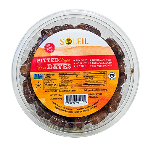 Pitted Dates | Sun Dried Algerian Deglet Nour Dates | Certified