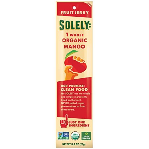 Solely, Fruit Jerky Mango Organic, 0.8 Ounce