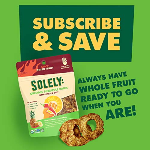 Solely Organic Dried Pineapple Rings With Chili And Salt, 2.2 Oz