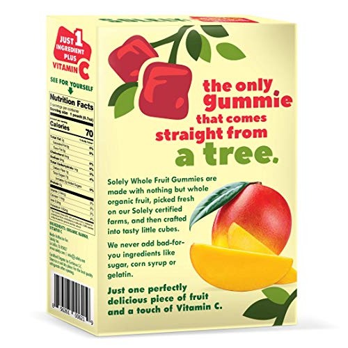 SOLELY Organic Mango Whole Fruit Gummies, 3.5 oz | Two Ingredien...