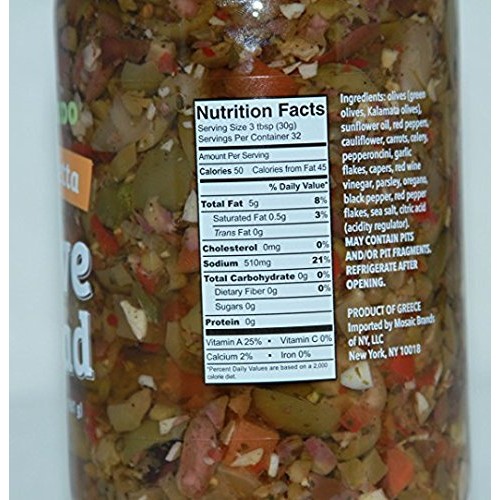 Solestado Muffuletta 2 Pack Olive Salad 33.9Oz Each