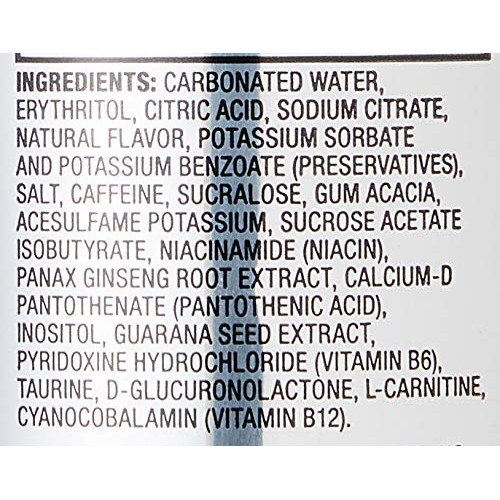 Amazon Brand - Solimo Silver Energy Drink, Sugar Free, 16 Fluid ...