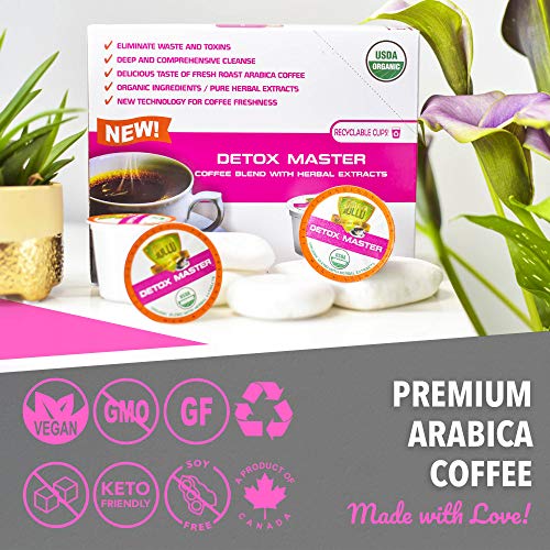 SOLLO Infused Detox Coffee Pods With Superfoods, Deep Cleaning, ...