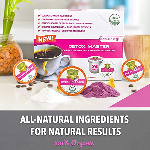SOLLO Infused Detox Coffee Pods With Superfoods, Deep Cleaning, ...