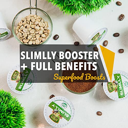 SOLLO Infused Organic Medium Roast Slimlly Low Acid Coffee, Sing...