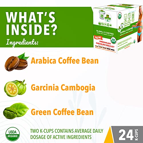 SOLLO Infused Organic Medium Roast Slimlly Low Acid Coffee, Sing...