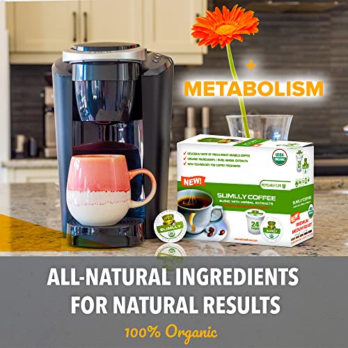 SOLLO Infused Organic Medium Roast Slimlly Low Acid Coffee, Sing...