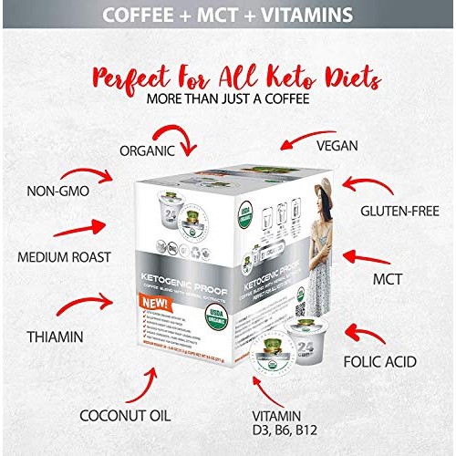 Sollo Ketogenic Proof Medium Roast Coffee Pods, Keto &Amp; Paleo Die