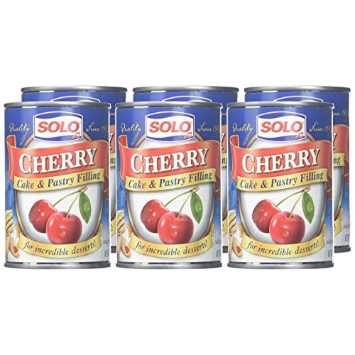 Solo Cherry Cake And Pastry Filling, 12 Ounce Pack Of 6
