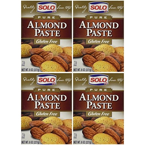 Solo Almond Paste, 8-Ounce Packages Pack Of 4