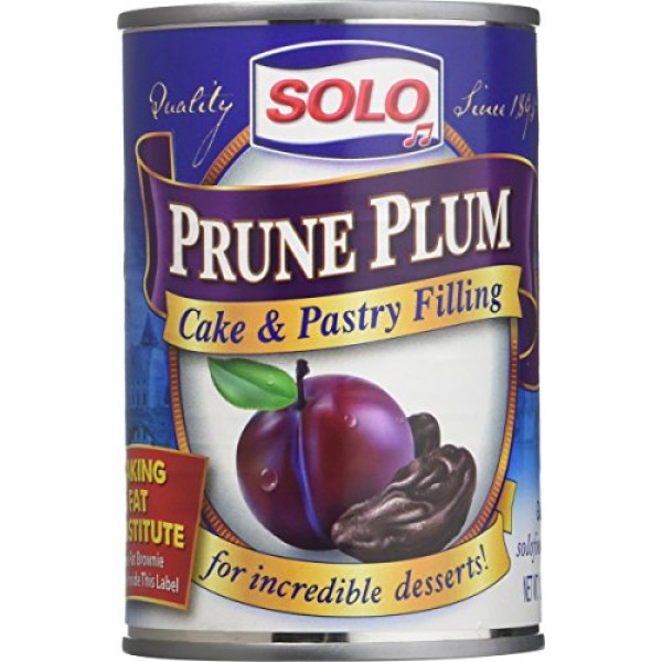Solo Filling Prune, 12 Oz Cans Pack Of 2