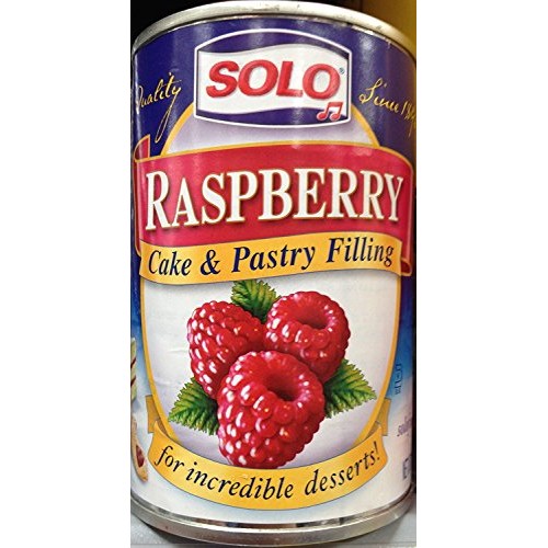 Solo Cake/Pastry Filling Raspberry, 12 Oz X 2 Cans