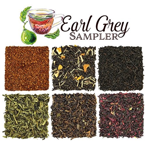 Loose Leaf Earl Grey Tea Sampler With Six Varieties Of Earl Gray