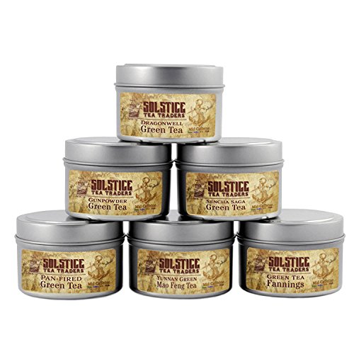 Solstice Exotic And Rare Green Tea Loose Leaf Tea Sampler Assort