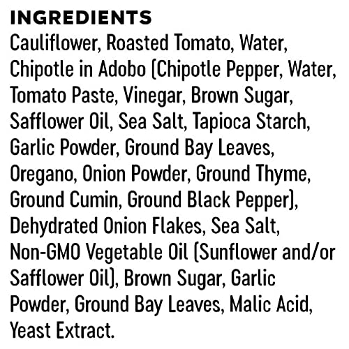 Somos Cauliflower Tinga, 10 Oz Pouch Pack Of 6, Gluten Free, N