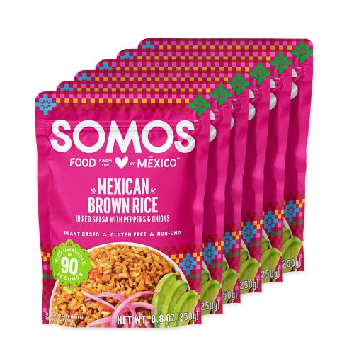 Somos Mexican Brown Rice, 8.8 Oz Pouch Pack Of 6, Gluten Free,
