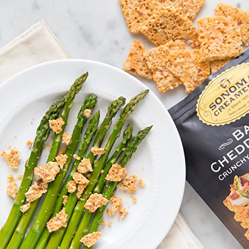 Sonoma Creamery Cheese Crisps, Bacon Cheddar, 10 Ounce Bag Pack