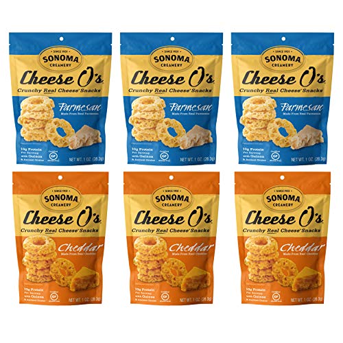 Sonoma Creamery Cheese Os, 2 Flavor Variety Pack, Cheddar &Amp; Par