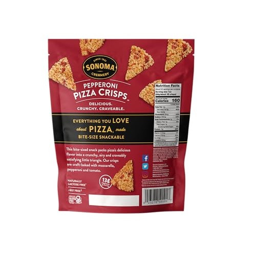 Sonoma Creamery - Pizza Crisps, Pepperoni, 9.5 Oz 1 Count | Sa...
