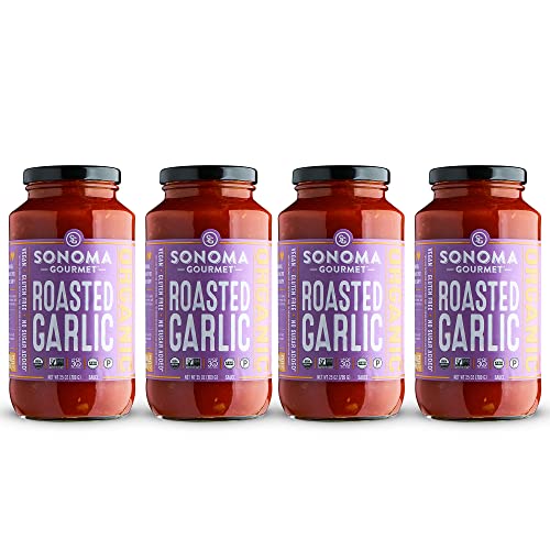 Sonoma Gourmet Roasted Garlic Pasta Sauce | Usda Organic, Non-Gm