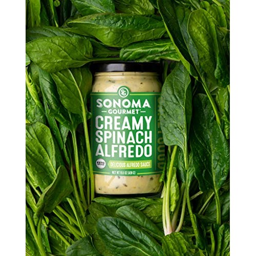 Sonoma Gourmet Spinach Alfredo Pasta Sauce | Gluten-Free And No
